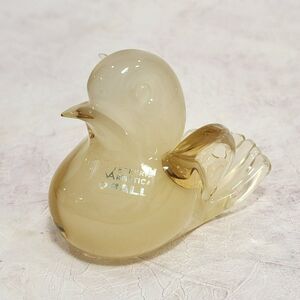 Vintage Murano 2.75" Oball Vetreria Artistica Bird Art Glass